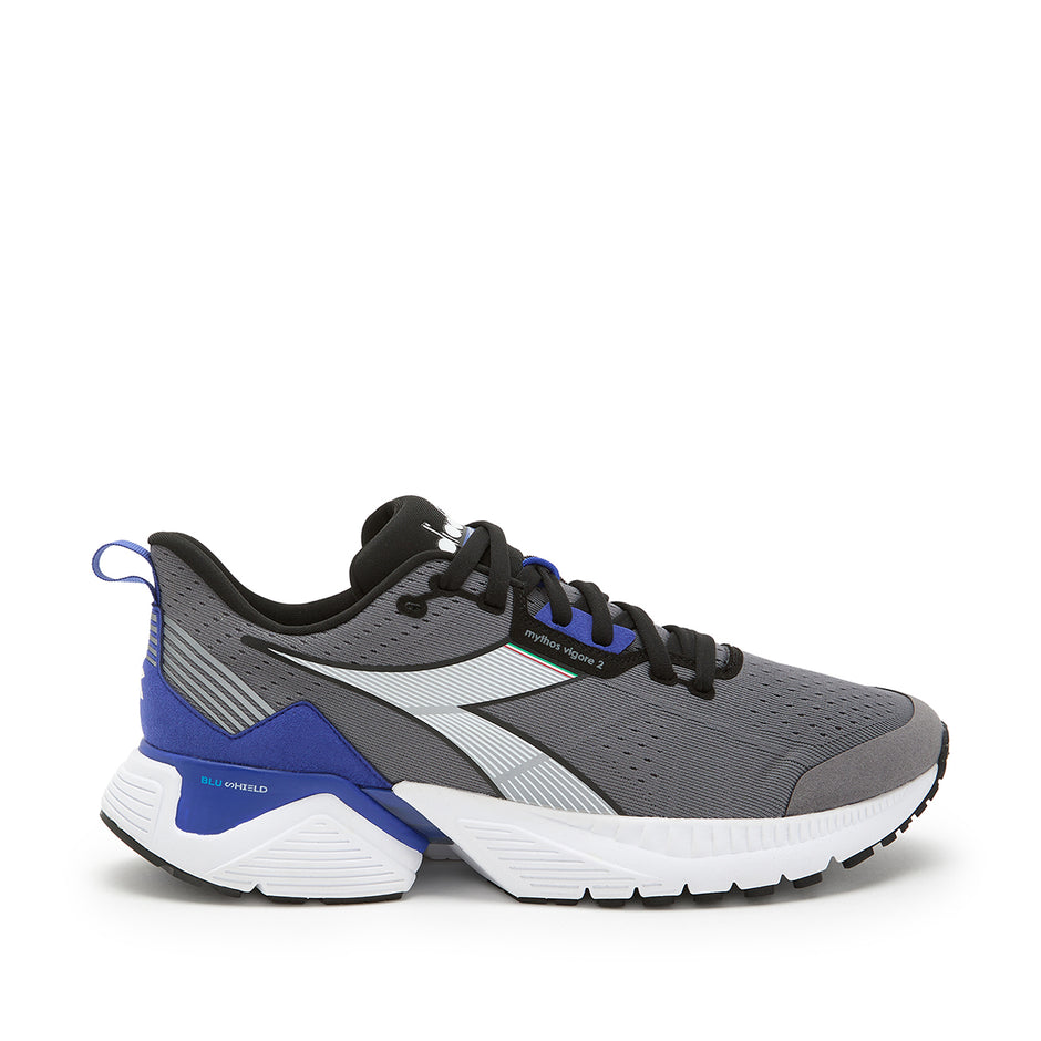 Diadora Men's Mythos Blushield Vigore - Silver DD/Black/Mandarin - 10